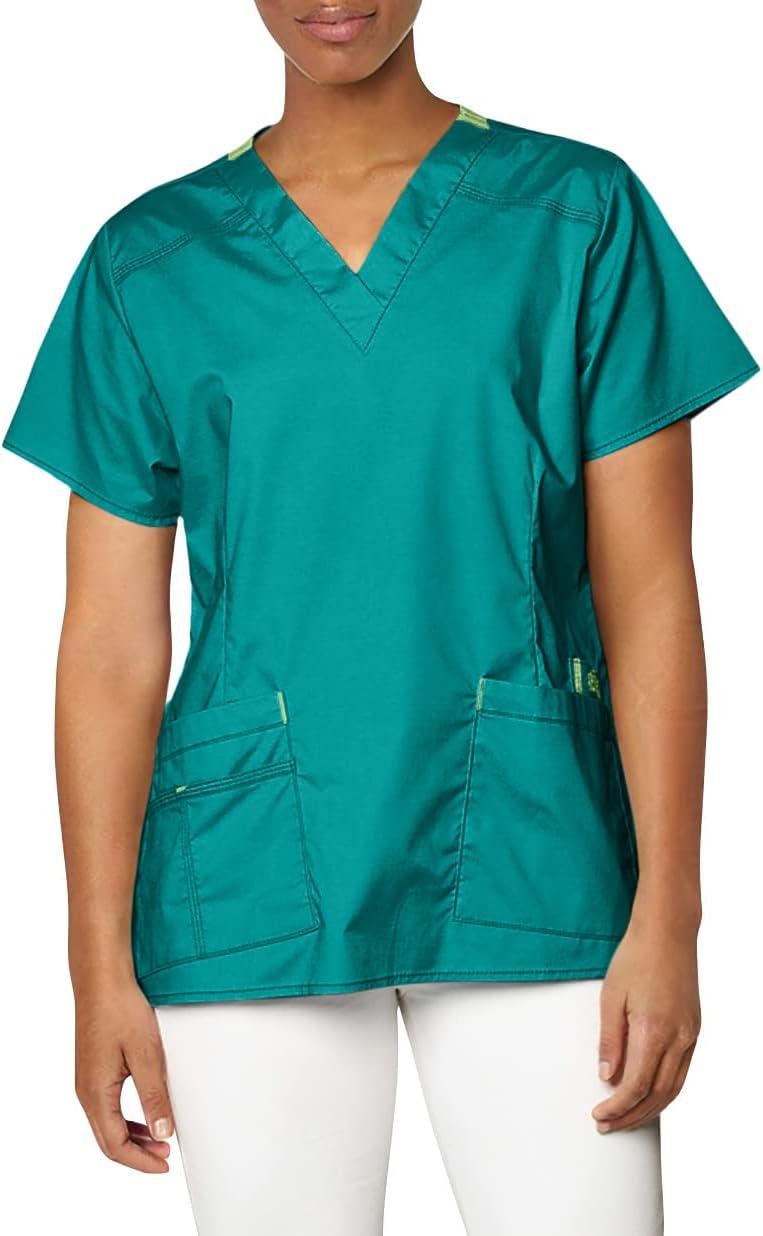imageWonderWink Womens Wonderflex Verity Scrub TopHunter