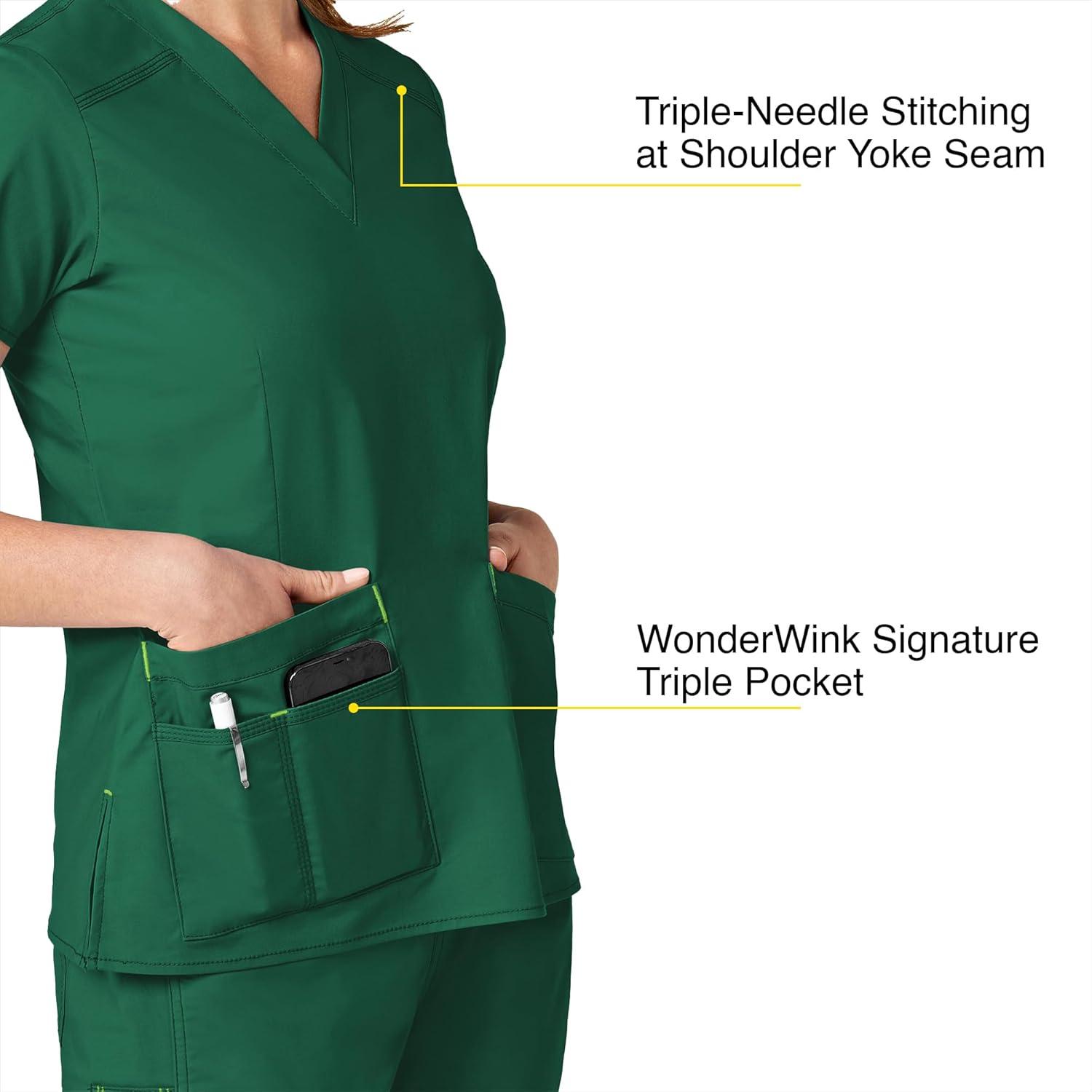 imageWonderWink Womens Wonderflex Verity Scrub TopHunter