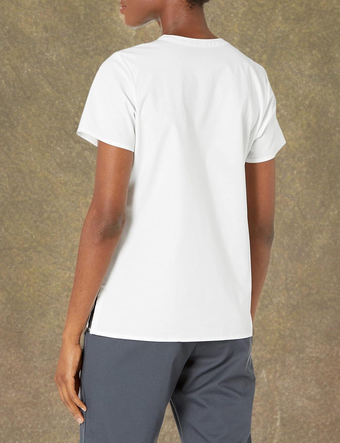 imageWonderWink Womens Wonderflex Verity Scrub TopTrue White