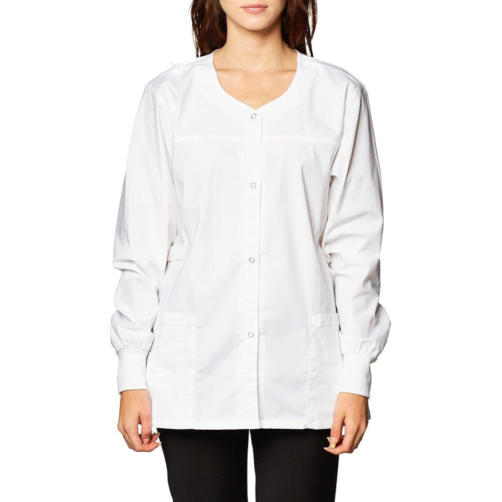 imageWonderWink Womens Constance Snap JacketTrue White