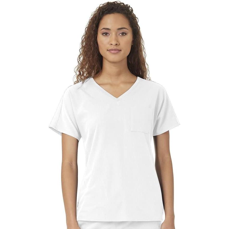 imageWonderWink Womens Dolman 3Pocket TopWhite