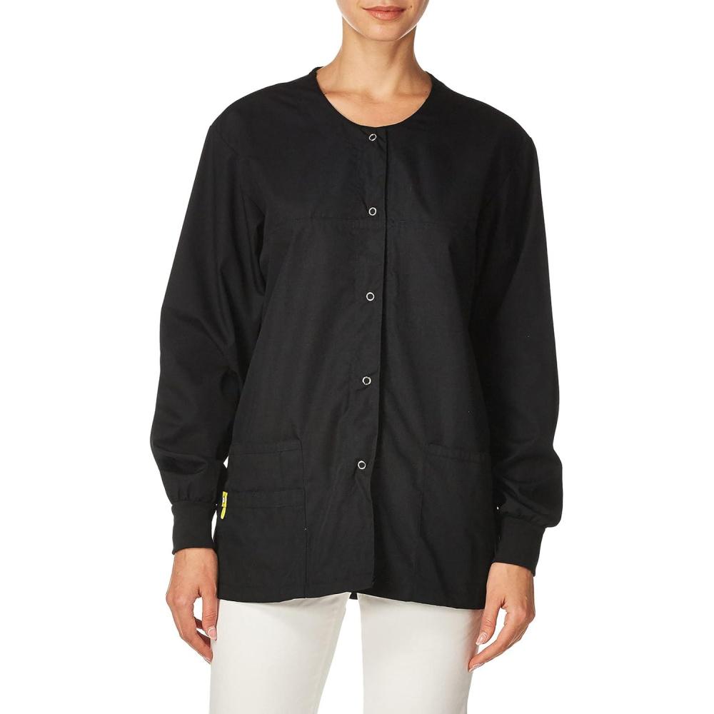 imageWonderWink Womens Origins Delta Scrub JacketBlack