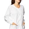 WonderWink Women’s Constance Snap Jacket(True White)