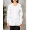 WonderWink Women’s Constance Snap Jacket(True White)