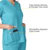 WonderWink Women’s Wonderflex Verity Scrub Top(Aqua)
