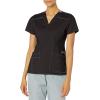 WonderWink Women’s Wonderflex Verity Scrub Top(Black)