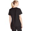 WonderWink Women’s Wonderflex Verity Scrub Top(Black Solid)