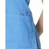 WonderWink Women’s Wonderflex Verity Scrub Top(Black Solid)