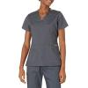 WonderWink Women’s Wonderflex Verity Scrub Top(Charcoal)