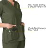 WonderWink Women’s Wonderflex Verity Scrub Top(Forest Green)