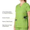 WonderWink Women’s Wonderflex Verity Scrub Top(Green Apple)