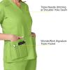 WonderWink Women’s Wonderflex Verity Scrub Top(Green Apple)
