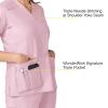 WonderWink Women’s Wonderflex Verity Scrub Top(Rose Blush)