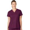 WonderWink Women’s Wonderflex Verity Scrub Top(Wine)