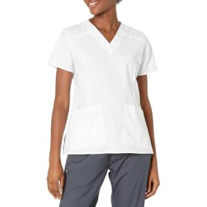 WonderWink Women’s Wonderflex Verity Scrub Top(True White)