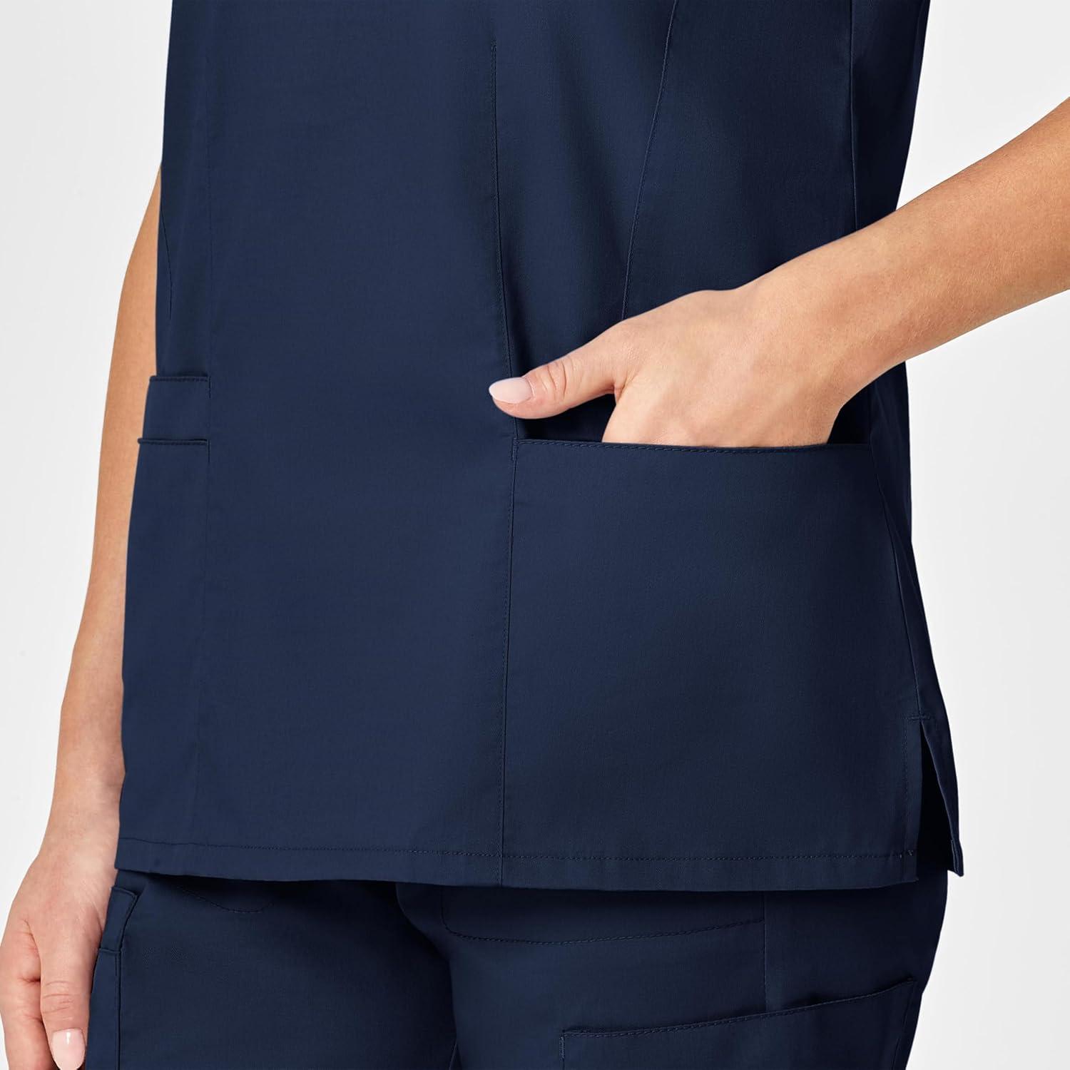 imageWonderWink Womens Shaped VNeck TopNavy