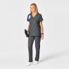 WonderWink Women’s Shaped V-Neck Top(Pewter)