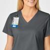 WonderWink Women’s Shaped V-Neck Top(Pewter)