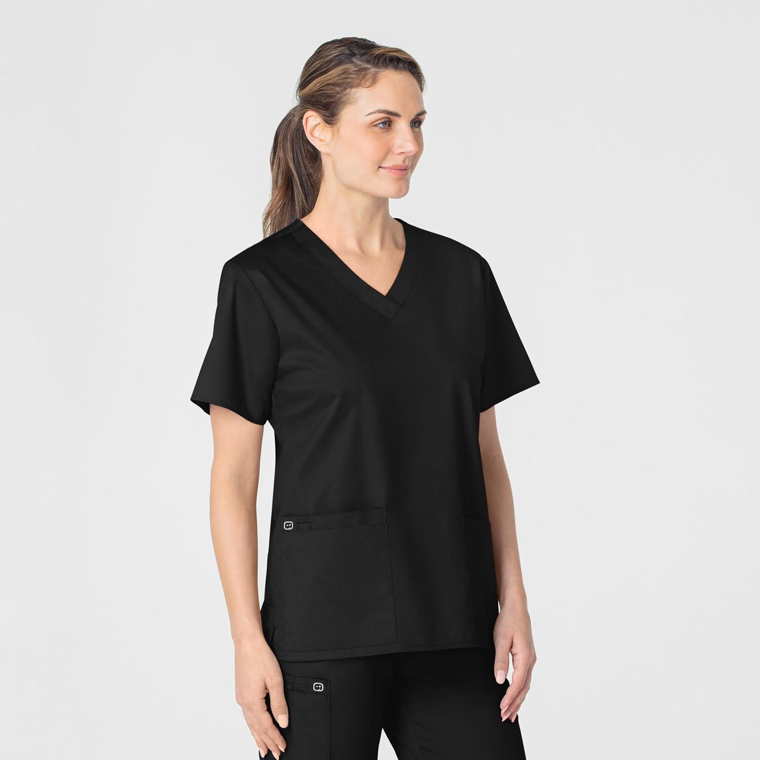 imageWonderWink UnisexAdult Unisex VNeck TopBlack