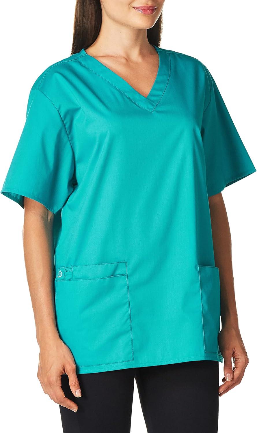 imageWonderWink UnisexAdult Unisex VNeck TopTeal