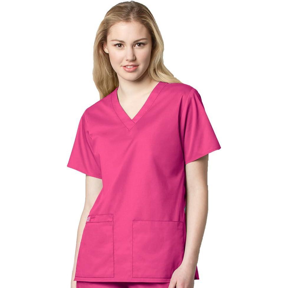imageWonderWink UnisexAdult Unisex VNeck TopFuchsia