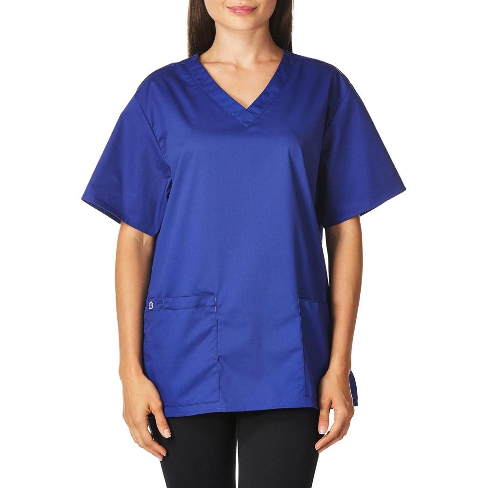 imageWonderWink UnisexAdult Unisex VNeck TopGalaxy Blue