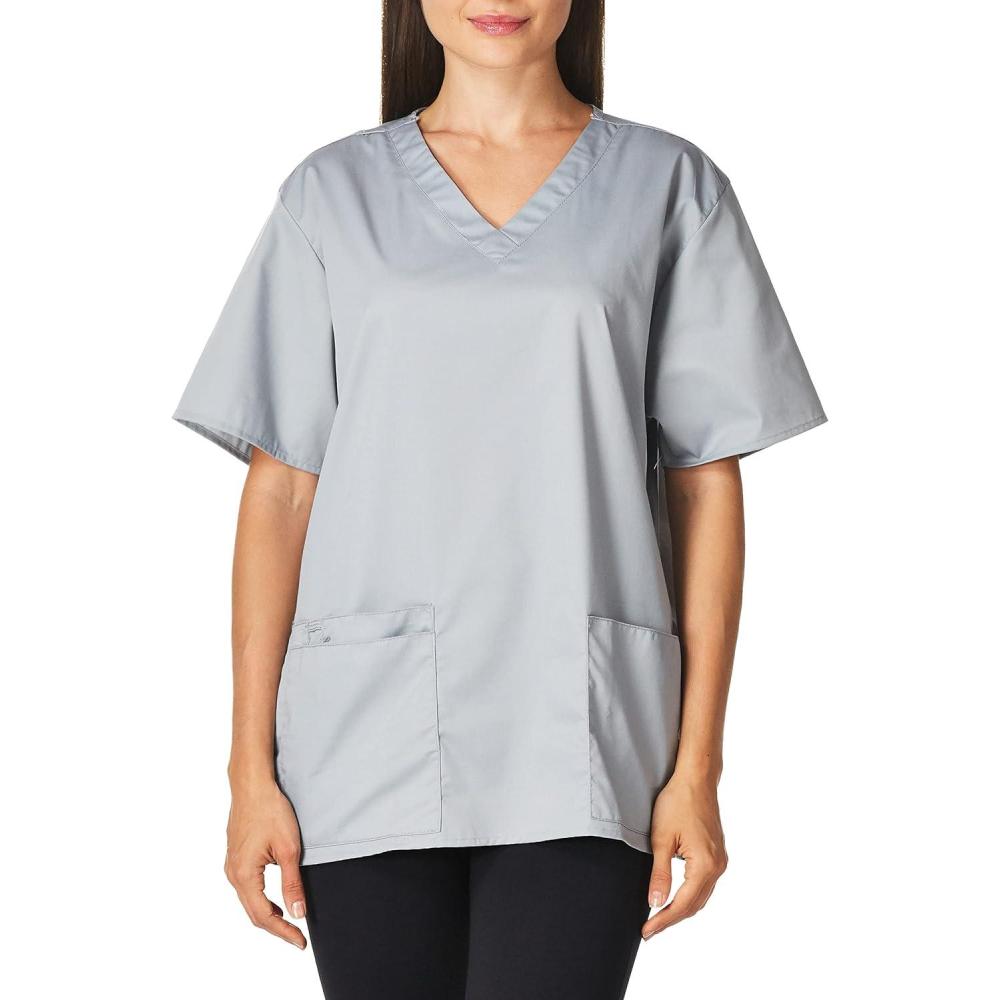 imageWonderWink UnisexAdult Unisex VNeck TopGrey