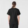 WonderWink Unisex-Adult Unisex V-Neck Top(Black)