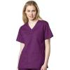 WonderWink Unisex-Adult Unisex V-Neck Top(Fuchsia)