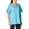 WonderWink Unisex-Adult Unisex V-Neck Top(Light Turquoise)
