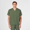 WonderWink Unisex-Adult Unisex V-Neck Top(Olive)