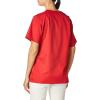 WonderWink Unisex-Adult Unisex V-Neck Top(Red)
