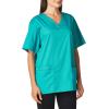 WonderWink Unisex-Adult Unisex V-Neck Top(Teal)