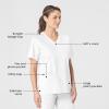 WonderWink Unisex-Adult Unisex V-Neck Top(White)