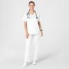 WonderWink Unisex-Adult Unisex V-Neck Top(White)