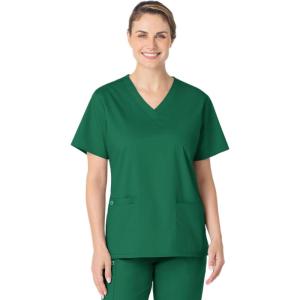 WonderWink Unisex-Adult Unisex V-Neck Top(Hunter)