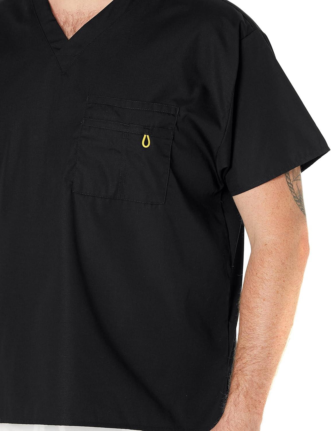 imageWonderWink Mens Big The Alpha Unisex VNeck Scrub TopBlack
