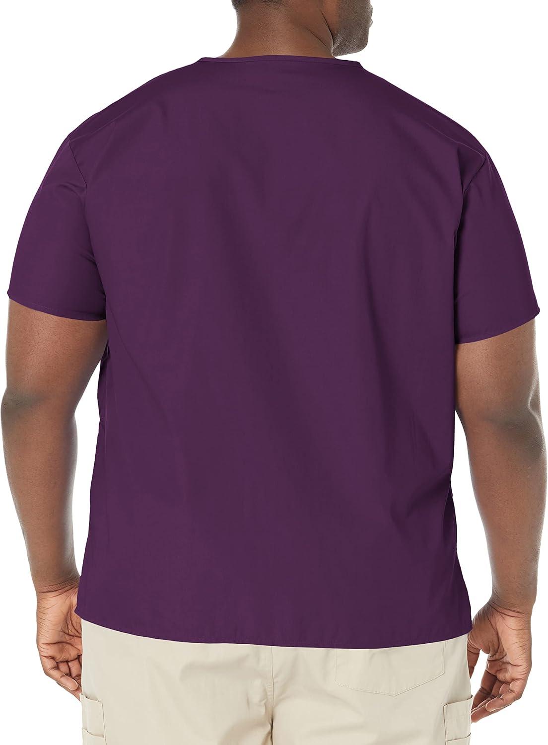 imageWonderWink Mens Big The Alpha Unisex VNeck Scrub TopEggplant