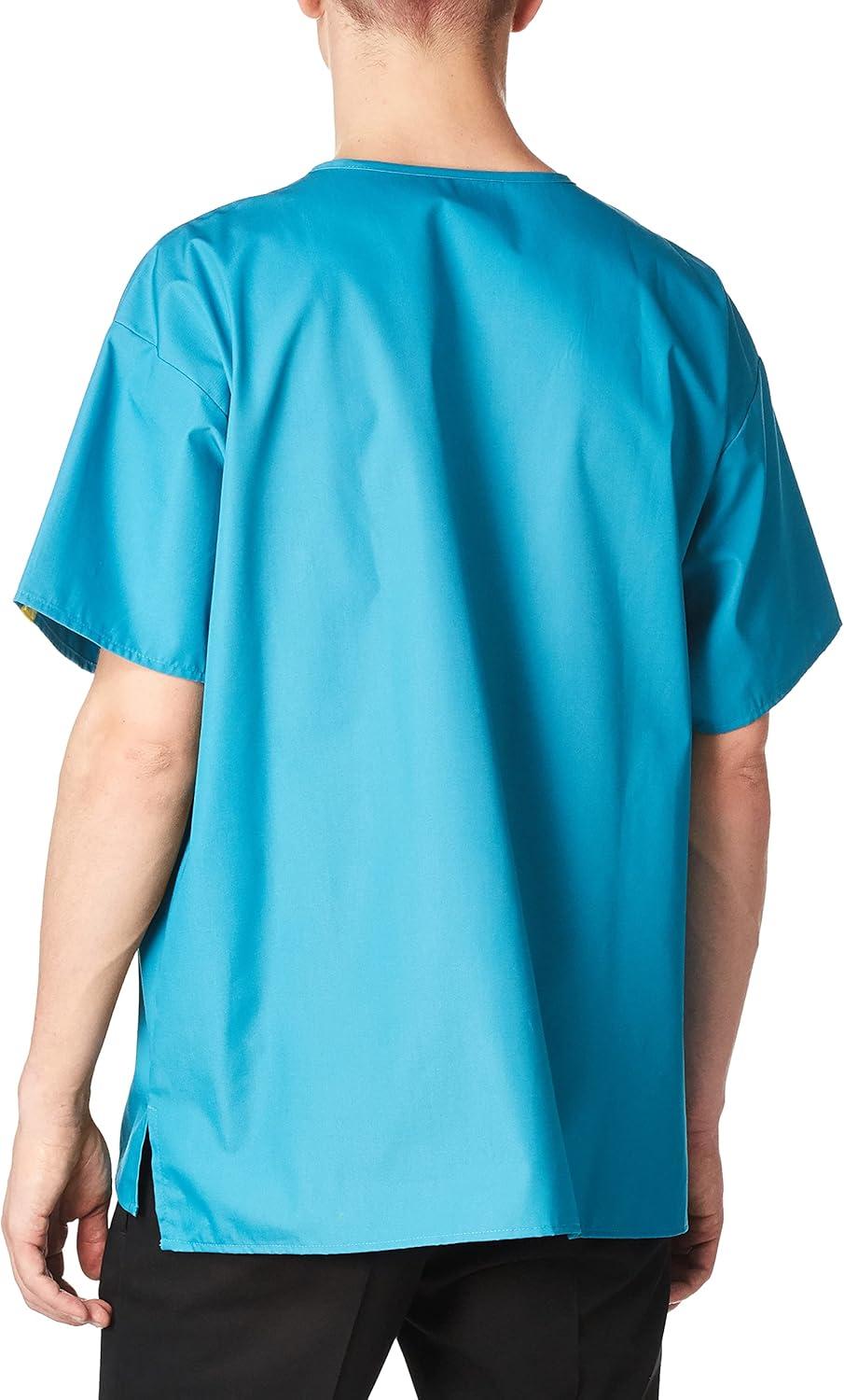 imageWonderWink Mens Big The Alpha Unisex VNeck Scrub TopReal Teal