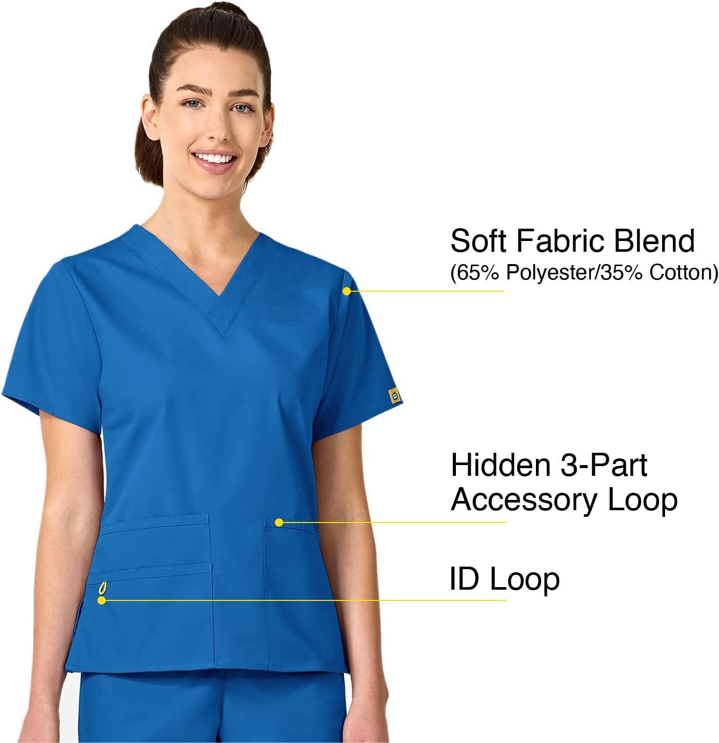 imageWonderWink The Bravo Scrub Top Royal Medium