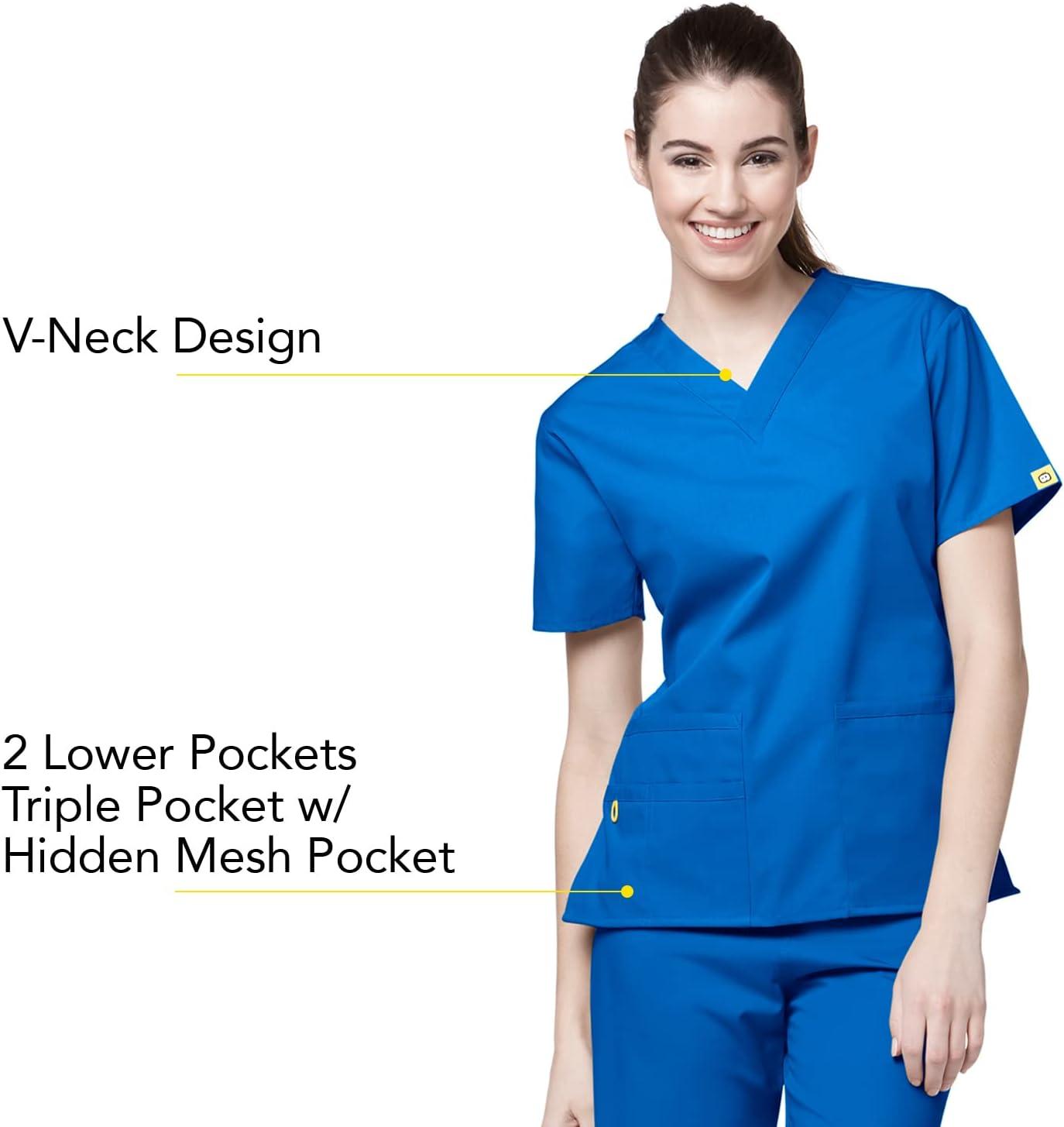 imageWonderWink The Bravo Scrub Top Royal Medium