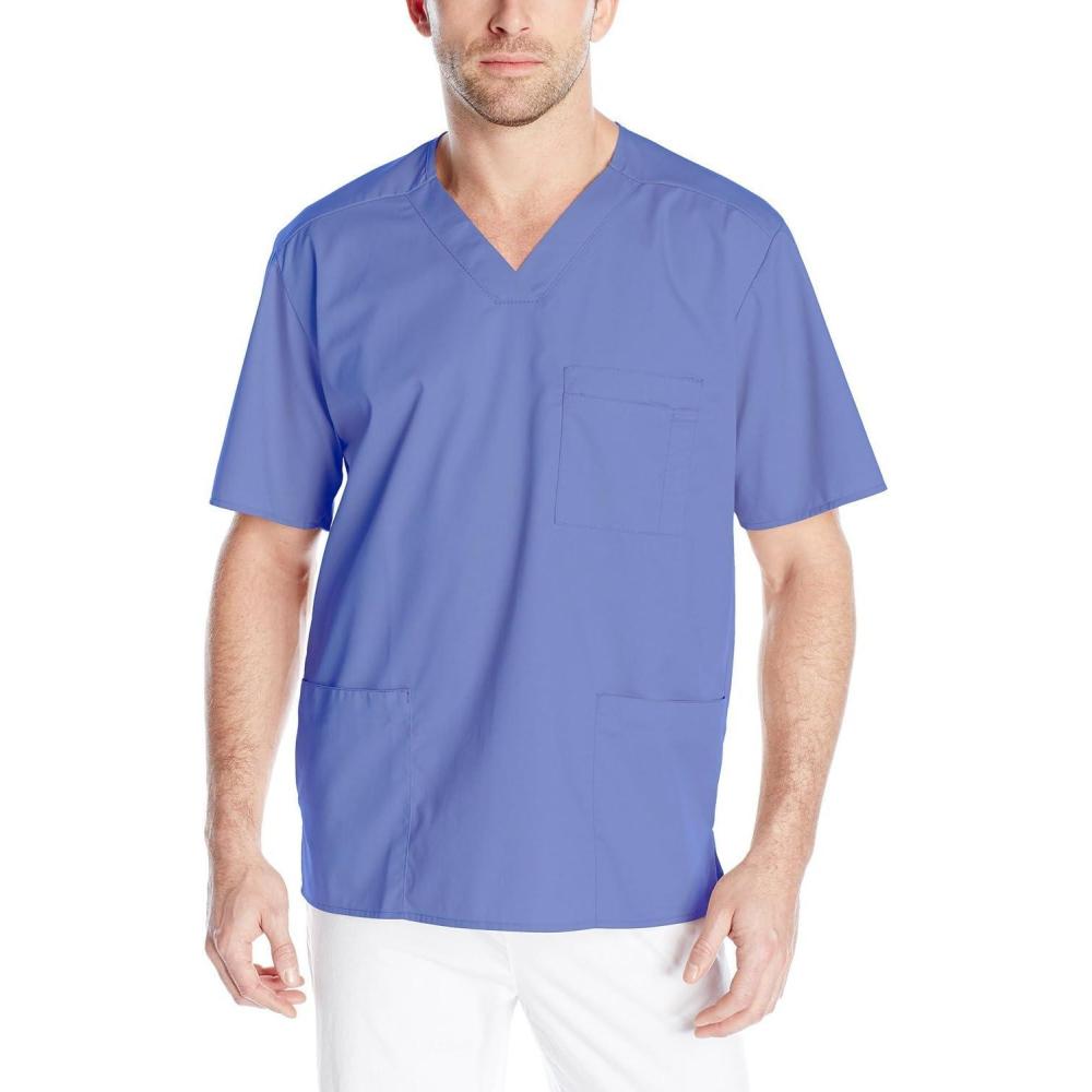 imageWonderWink Mens VNeck Top Ceil Blue Medium