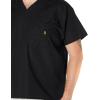 WonderWink Men’s Big The Alpha Unisex V-Neck Scrub Top(Black)