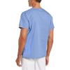WonderWink Men’s Big The Alpha Unisex V-Neck Scrub Top(Ciel Blue)