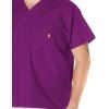 WonderWink Men’s Big The Alpha Unisex V-Neck Scrub Top(Eggplant)