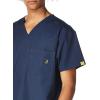 WonderWink Men’s Big The Alpha Unisex V-Neck Scrub Top(Navy)