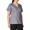 WonderWink Women’s Origins Golf Scrub Top(Pewter)