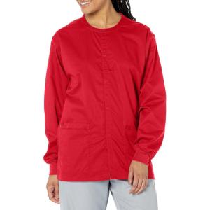 Wink womens Snap Front Jacket(Red)