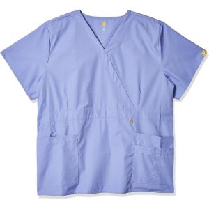 WonderWink Women’s Origins Golf Scrub Top(Ceil Blue)
