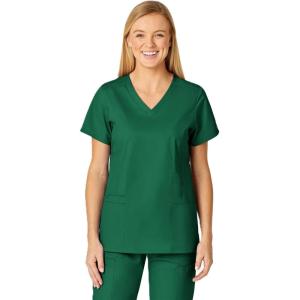 WonderWink Womens Shaped V-Neck Top(Hunter)